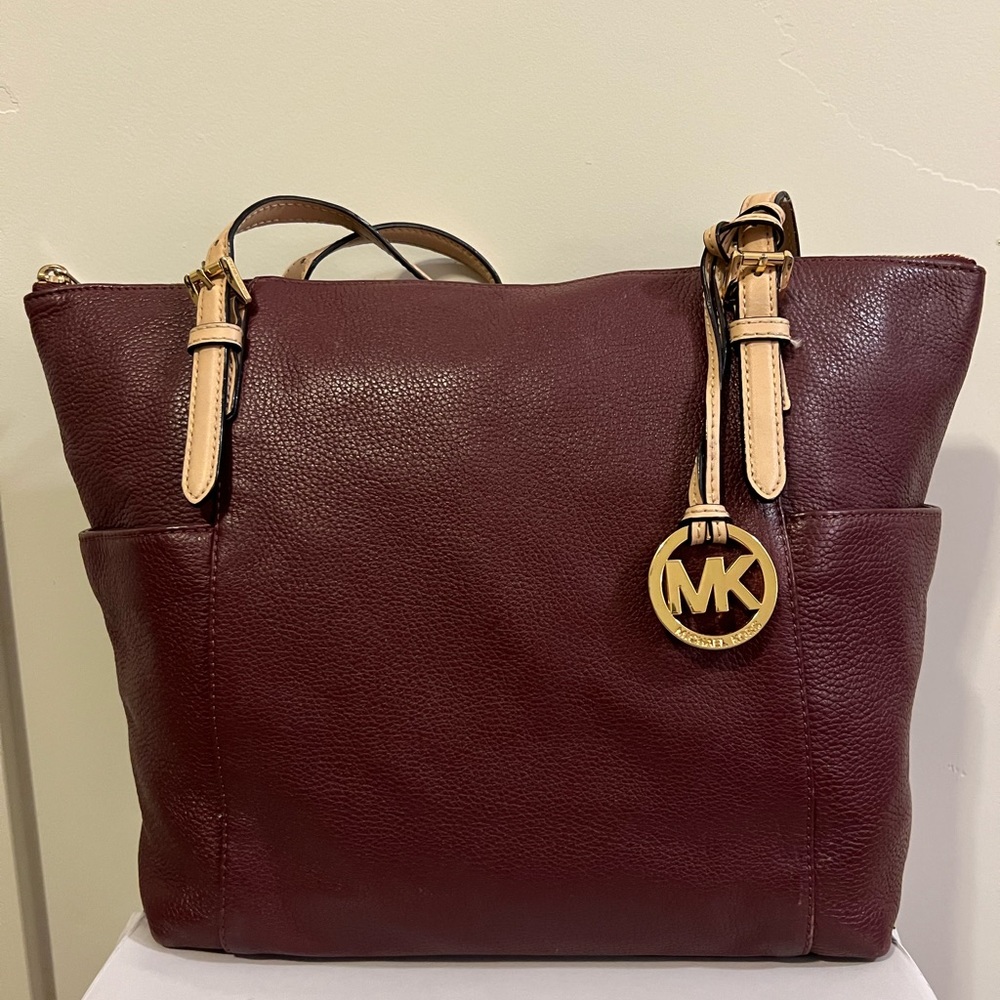 Michael Kors large shoulder purse, maroon